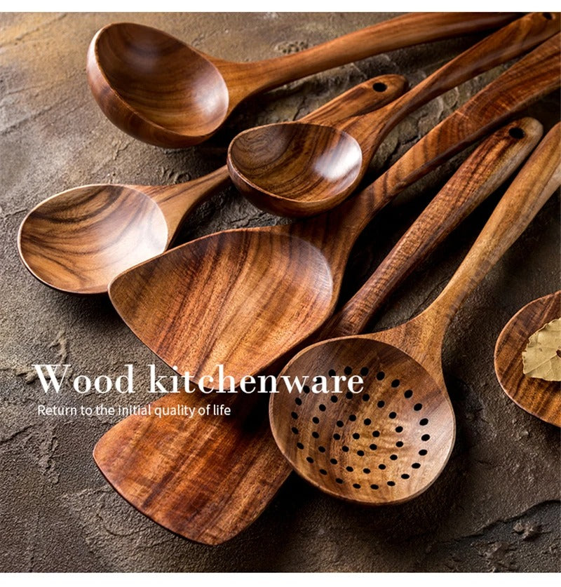 Natural Wood Kitchen Utensils