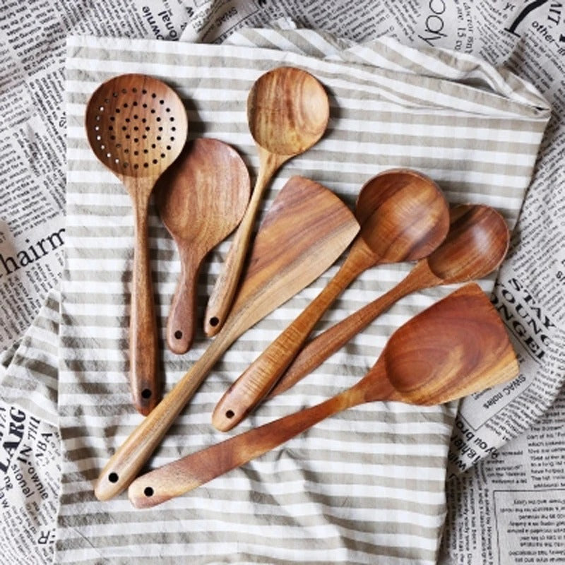 Natural Wood Kitchen Utensils