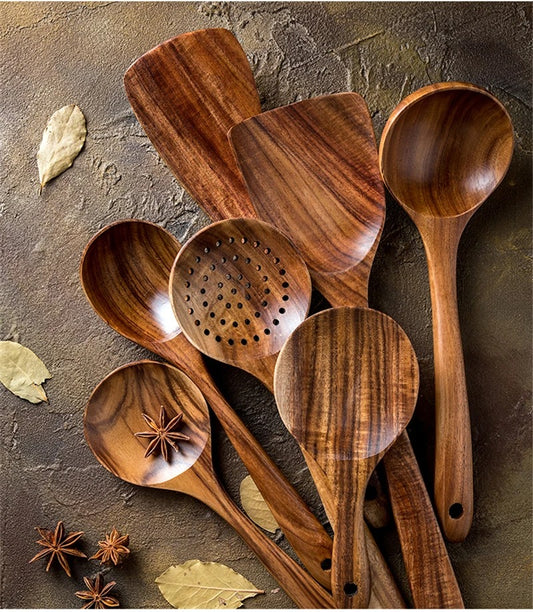 Natural Wood Kitchen Utensils