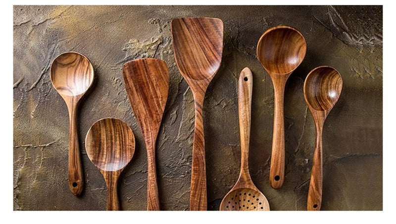 Natural Wood Kitchen Utensils