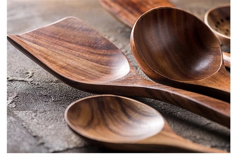 Natural Wood Kitchen Utensils