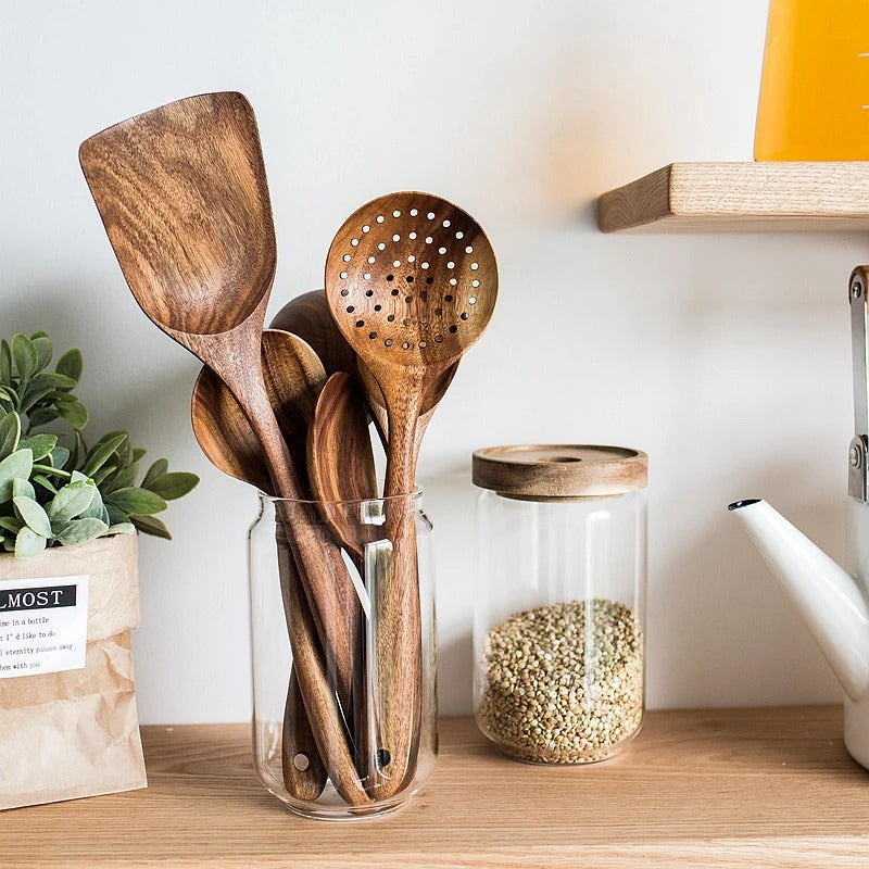 Natural Wood Kitchen Utensils