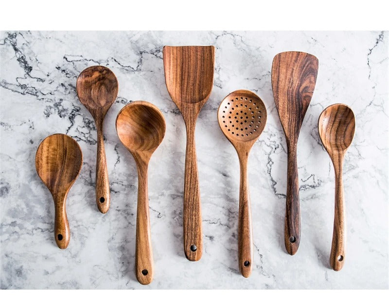 Natural Wood Kitchen Utensils